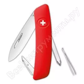 Швейцарский нож swiza d02 standard, 95 мм, 6 функций, красный kni.0020.1001
