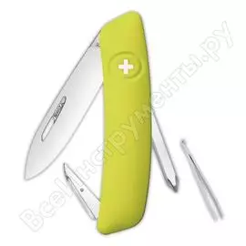 Швейцарский нож swiza d02 standard, 95 мм, 6 функций, салатовый kni.0020.1080
