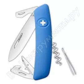 Швейцарский нож swiza d03 standard 95 мм, 11 функций, синий kni.0030.1031