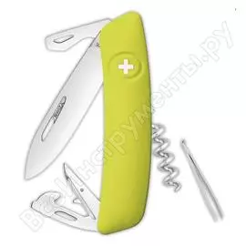 Швейцарский нож swiza d03 standard 95 мм, 11 функций, салатовый kni.0030.1080