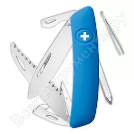 Швейцарский нож swiza d06 standard 95 мм, 12 функций, синий kni.0060.1030