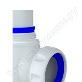 Сифон для кухни unicorn 1.1/2"х40, двойной нержавеющий выпуск, отвод для стиральной машины b745v ис.110317