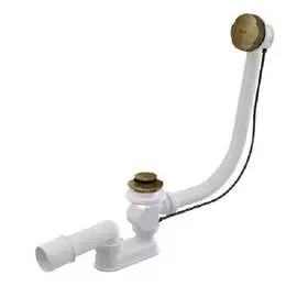 Сифон для ванны alca plast a55antic-100 автомат, комплект, бронза-антик 00052159