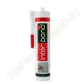 Силиконовый герметик interbond 280 g silicone sealant white белый силикон premium 00-00000210