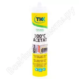 Силиконовый герметик ткк tekasil acetat c красный 50594