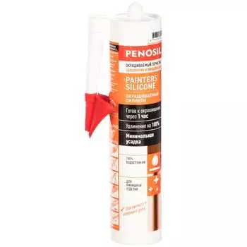 Силиконовый окрашиваемый герметик penosil painter`s silicone paintable sealant 290 мл h3713