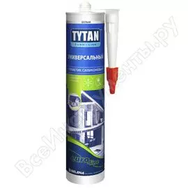 Силиконовый универсальный герметик tytan euro-line белый 290мл 19830