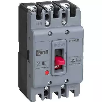 Силовой автоматический выключатель для защиты двигателя DEKraft ВА-302 22802DEK