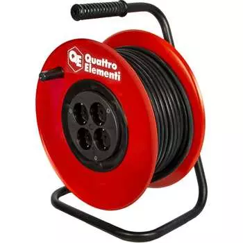 Силовой удлинитель на катушке QUATTRO ELEMENTI УХз-4 17230