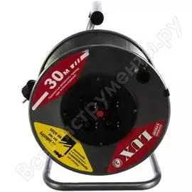 Силовой удлинитель на катушке LUX К4-Е-30 4606400419464
