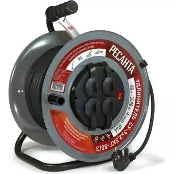 Силовой удлинитель Ресанта СУ-3x2,5КГ-50/3 61/118/10