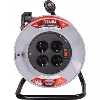 Силовой удлинитель Ресанта СУ-3x1,5-50/2 61/118/12