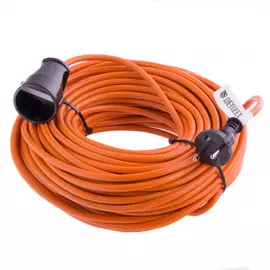 Силовой удлинитель-шнур denzel 10м, 1 розетка, 10a 95910