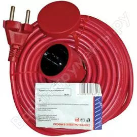 Силовой удлинитель-шнур, выносная розетка тип "газон", без заземления, 30м пан электрик 28652 3