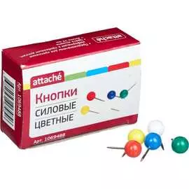 Силовые кнопки для пробковых досок Attache 1069488