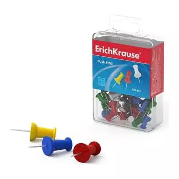 Силовые кнопки ErichKrause Classic, ассортив пластиковой 19749