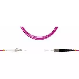 Симплексный оптический патч-корд TopLan PC-TOP-OM4-LC/P-ST/P-100