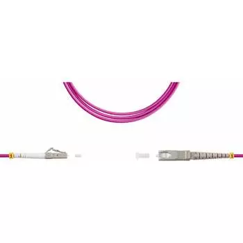 Симплексный оптический патч-корд TopLan PC-TOP-OM4-LC/P-SC/P-3.0