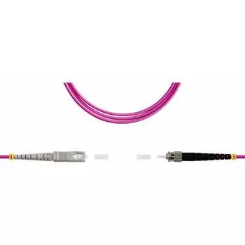 Симплексный оптический патч-корд TopLan PC-TOP-OM4-SC/P-ST/P-3.0