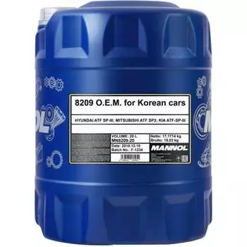 Синтетическая трансмиссионная жидкость MANNOL ATF SP-III 3033