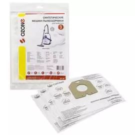 Синтетические мешки-пылесборники для пылесоса PHILIPS, AIRMATE, BOMANN, CLATRONIC, DIRTDEVIL, NILFISK OZONE SE-19