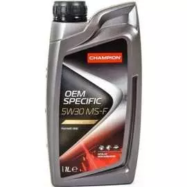 Синтетическое моторное масло CHAMPION OEM SPECIFIC MS-F 5W30, SL/CF, A1/B1-12, A5/B5-16 8209314