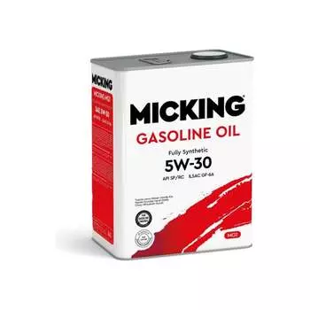 Синтетическое моторное масло для бензиновых двигателей Micking Gasoline Oil MG1 5W-30 API SP/RC M2128