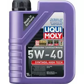Синтетическое моторное масло LIQUI MOLY Synthoil High Tech 5W-40 SN A3/B4 1855