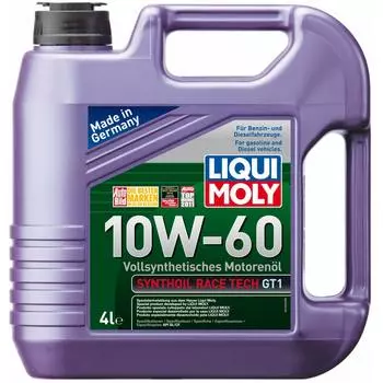 Синтетическое моторное масло LIQUI MOLY Synthoil Race Tech GT1 10W-60 SL/CF;A3/B4 7535