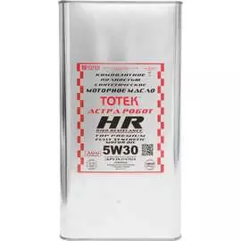 Синтетическое моторное масло ТОТЕК HR-City Edition SAE 5W30 HRCE530001