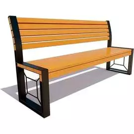 Скамейка 7 скамеек Бавария 77053/БАВР/1,8/9005/C_ДУБ