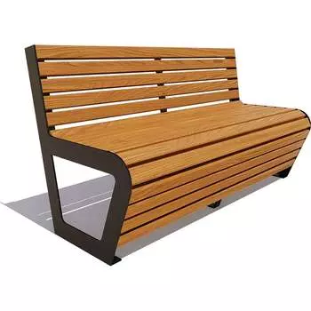 Скамейка 7 скамеек Клин 77049 77049/КЛИН/1,8/9005/C_ДУБ