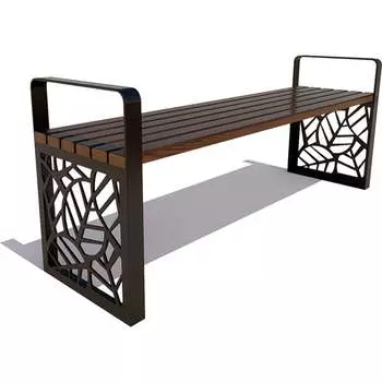 Скамейка 7 скамеек Севастополь 77019/С_БС/1,8/9005/С_ПАЛ