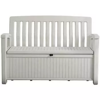 Скамейка для сада Keter Patio Bench White 229476