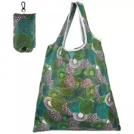 Складная сумка Рыжий кот с чехлом, 38х58 см, полиэстер, зеленый 008576