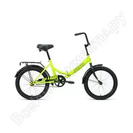 Складной велосипед altair city 20, рост 14, 2019-2020, светло-зеленый/черный rbkt0yn01004