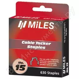 Скобы для закрепления плоского кабеля miles 4 мм, 630 штук n15-4mm