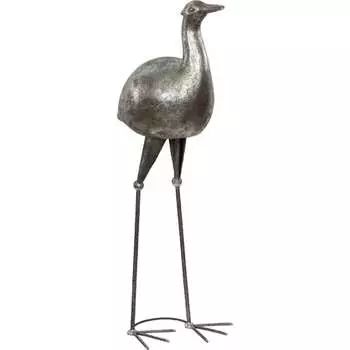 Скульптура BOGACHO Цапля 77081/серебристый