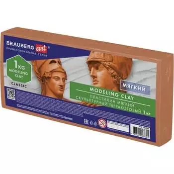 Скульптурный пластилин BRAUBERG