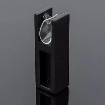 Сквозной держатель стекла SERVICE PLUS S02-501BLK/sus304