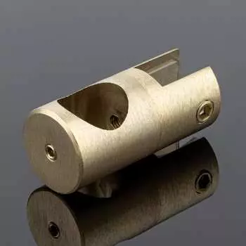 Сквозной держатель стекла SERVICE PLUS D02-507BGM/brass