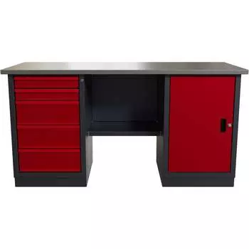 Слесарный двухтумбовый верстак IRONMEBEL worky wk-5/wk-0 M-IM00187K