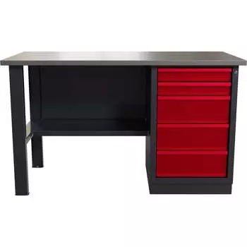 Слесарный однотумбовый верстак IRONMEBEL worky WK-5 M-IM00131K