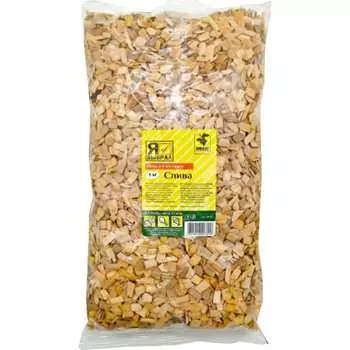 Сливовая щепа для домашнего, горячего и холодного копчения Бацькина баня 81127-3-набор-ВИ