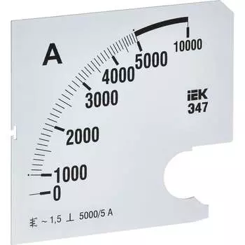Сменная шкала к амперметру IEK э47 IPA20D-SC-5000