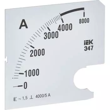 Сменная шкала к амперметру IEK э47 IPA20D-SC-4000