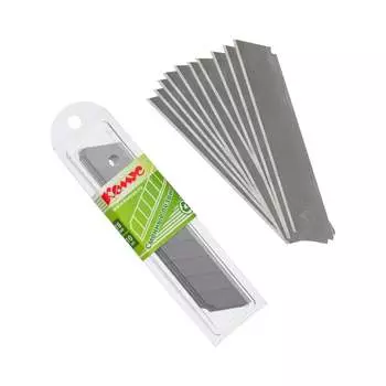 Сменные сегментированные лезвия для канцелярских ножей Комус 159345