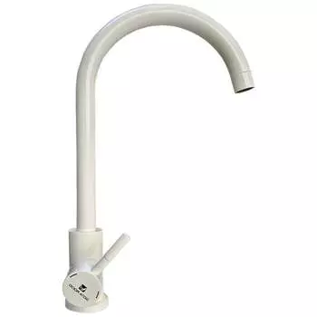 Смеситель д/кухни Gota Rocio Marismas 14410 молочно-белый нержав. сталь 1/10 14410-GOTA