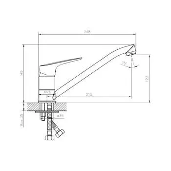 Смеситель для кухни Tokito TOK-TAK-1012