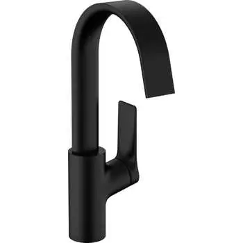 Смеситель для раковины Hansgrohe Vivenis 210,push open матовый черный 75030670 91255